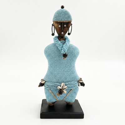 African Beaded Namji Doll, Medium 13 in
