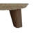  Round Drum Coffee Table, Handwoven Natural Seagrass with Glass Top, Wood Legs