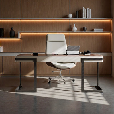 Spacious and Ergonomic Design Desk
