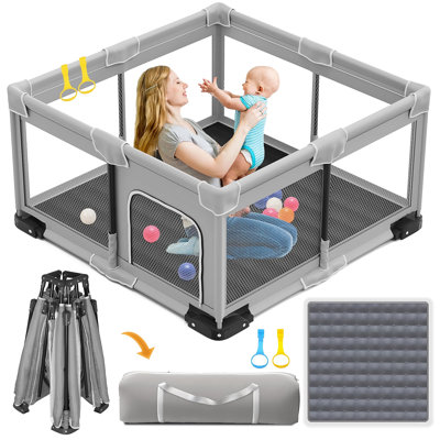 Parc pour bébé avec tapis Intexca - 127 x 127 cm
