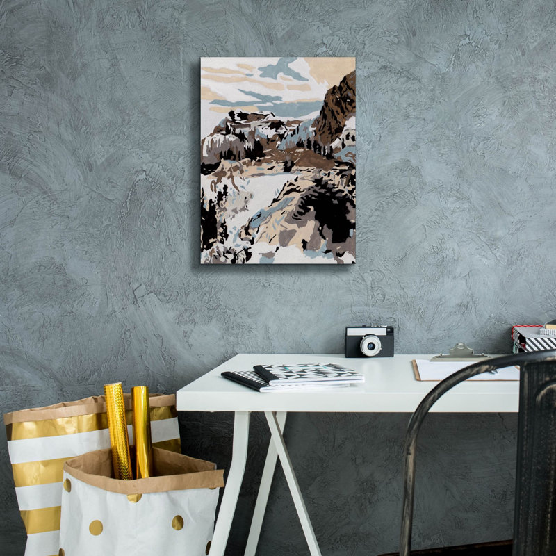  Art mural en toile «Hush Peaks 1» par Melissa Wang, 12 po x 16 po, H 16 po x l 12 po