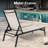 Metal Stacking and Reclining Chaise Lounge Set-239268036