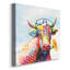 «Groovy Cow and Sky» - peinture sur toile tendue-1705340671