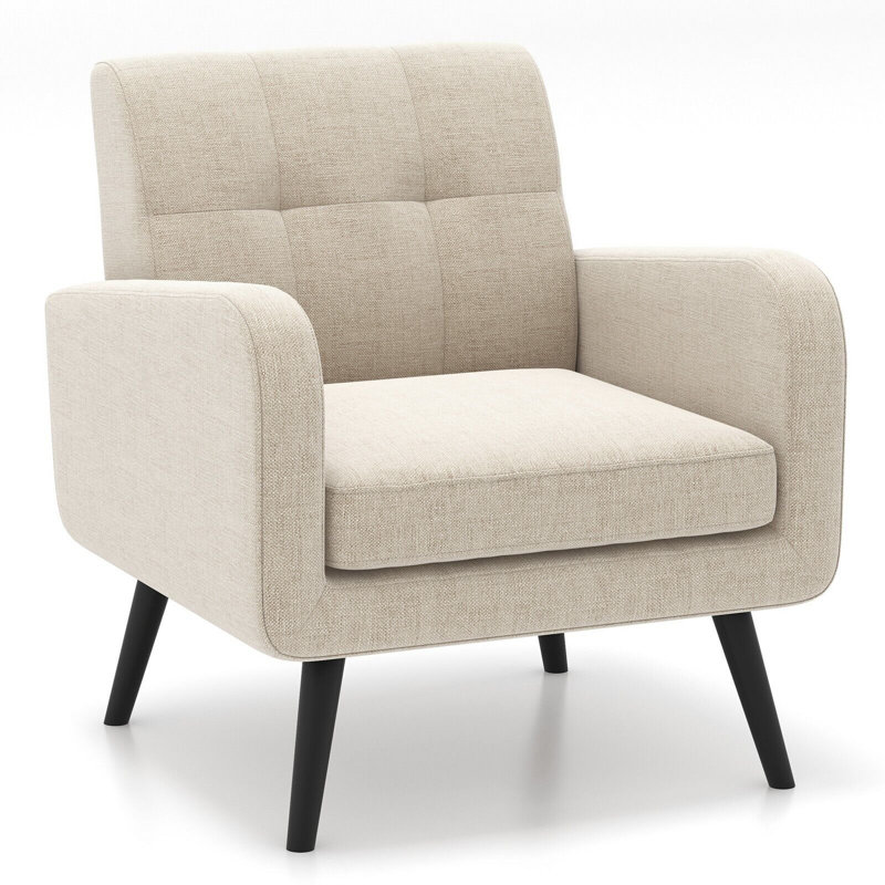 Conyngham Upholstered Linen Accent Chair