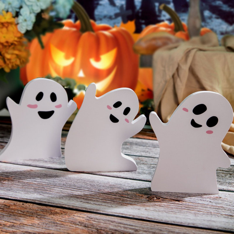 6 pièces d'Halloween fantôme horreur artisanat décoration de bureau ornements fantôme