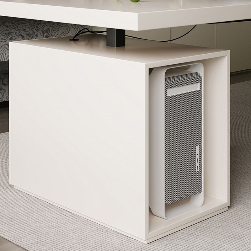 White Rectangular Solid Wood with 1 drawers writing desk, Office desk