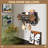 Dog Leash Holder for Wall with Floating Shelf ，6 Hooks