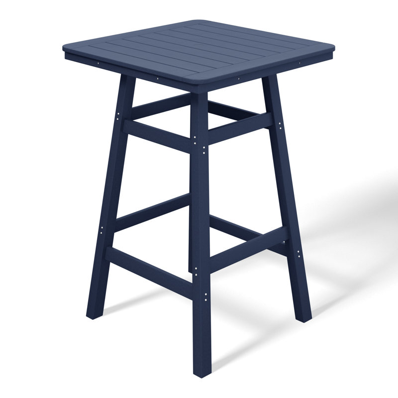 Table de bar d'extérieur carrée L 30,7 po x l 30,7 po Laguna, Bleu marine