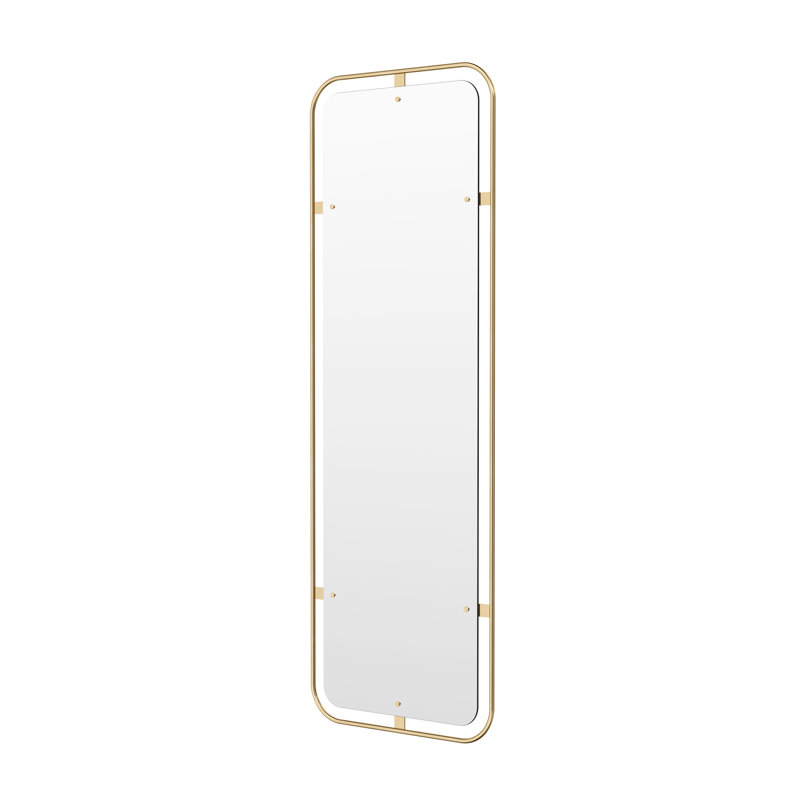 Nimbus Engineered Wood Mirror, Polished Brass, 43.3" x 43.3"