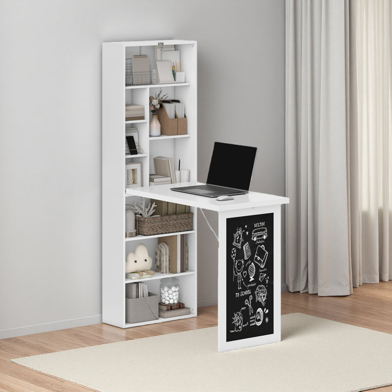 Bureau d'ordinateur pliable, bureau d'ordinateur mural