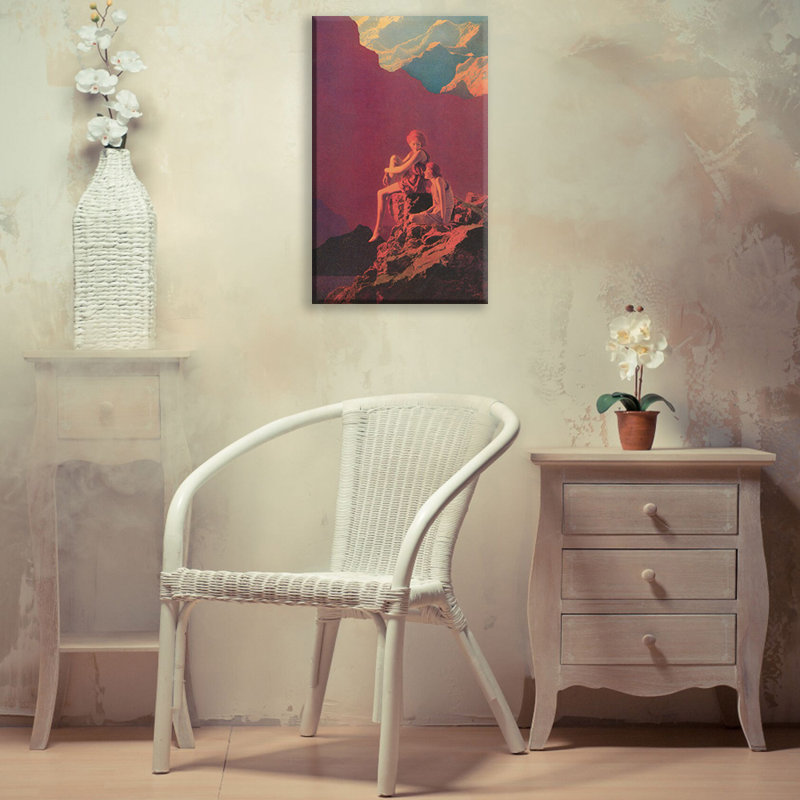 Contentment by Maxfield Parrish Gallery Wrapped Canvas, 24" H x 17" W