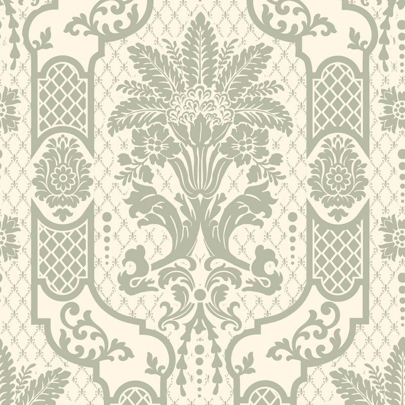 Papier peint Columnar Bloom - vert thym