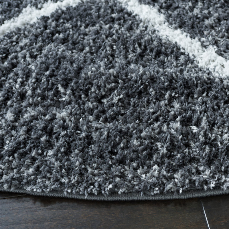 Tapis à poils longs Pouliot, Carré 6 pi 7 po