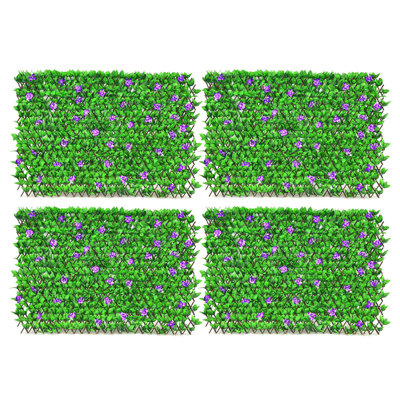 PE Faux Ivy Leaf Privacy Screen Fence Hedges by S-nova