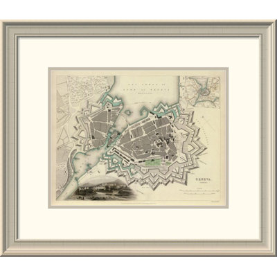 Geneva Switzerland 1841 Framed Print