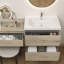 Meuble-lavabo mural 72 po avec évier en acrylique renforcé Aliki-886185639