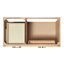 42" Single Bathroom Vanity Base only-16019738