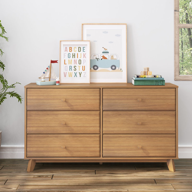 Commode 6 tiroirs Barton, Pacanier