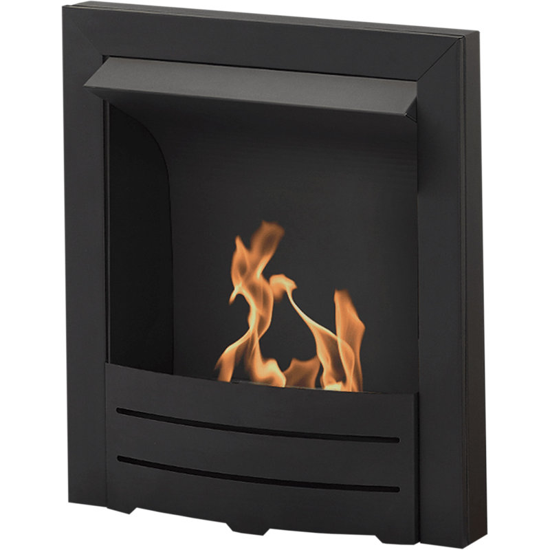 Adam 51cm W Stainless Steel Bio-Ethanol Fireplace Insert with 6000 BTU
