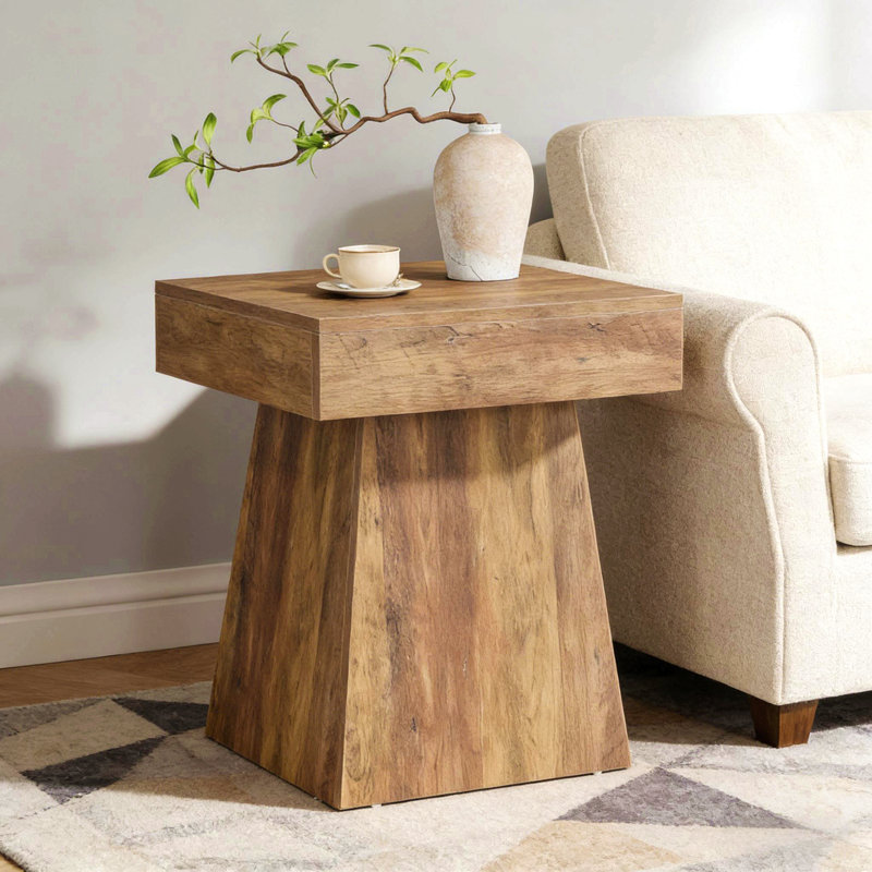 Table de chevet étroite, table basse, table basse carrée