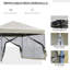 117.6'' W x 117.6'' D Steel Pop-Up Canopy-58241764