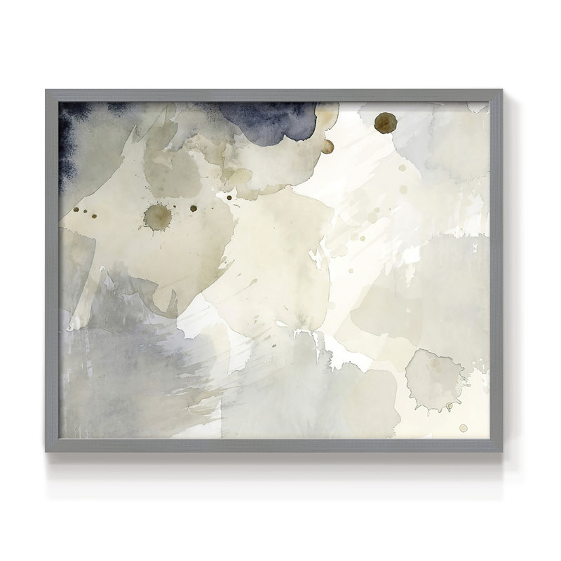 Dried Bergamot in Mist I -Framed Print - Restickable, Grey, 16" H x 20" W