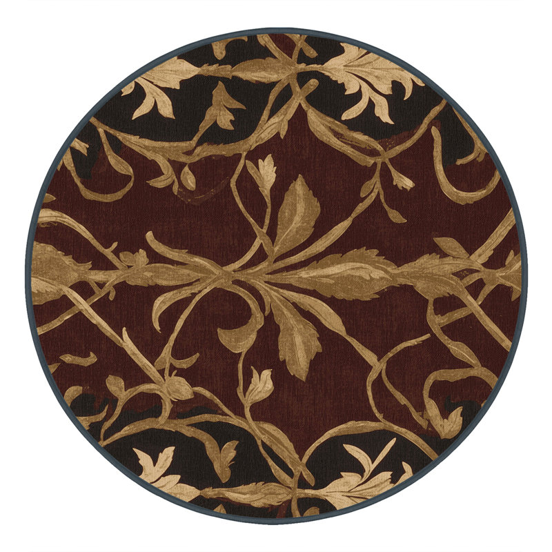Palatial Garden Rug, Round 3'