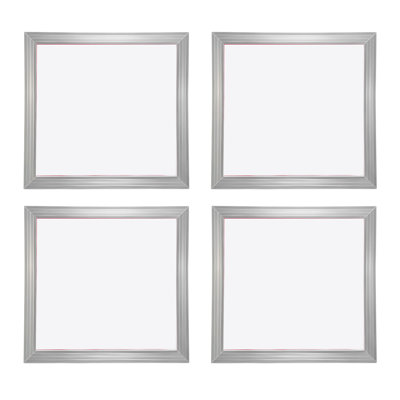Screen Printing Kit, 4 Pieces Aluminum Silk Screen Printing Frames, 20x20inch Silk Screen Printing Frame with 110 Count Mesh, High Tension Nylon Mesh and Sealing Tape for T-shirts DIY Printing