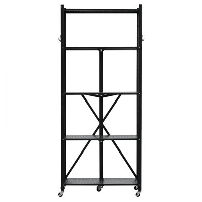 71.1cm W Steel Shelving Unit with Wheels