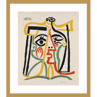 Tête de femme par Pablo Picasso, impression giclée sur cadre