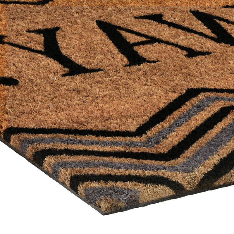 Overbury Non-Slip Chevron Outdoor Doormat