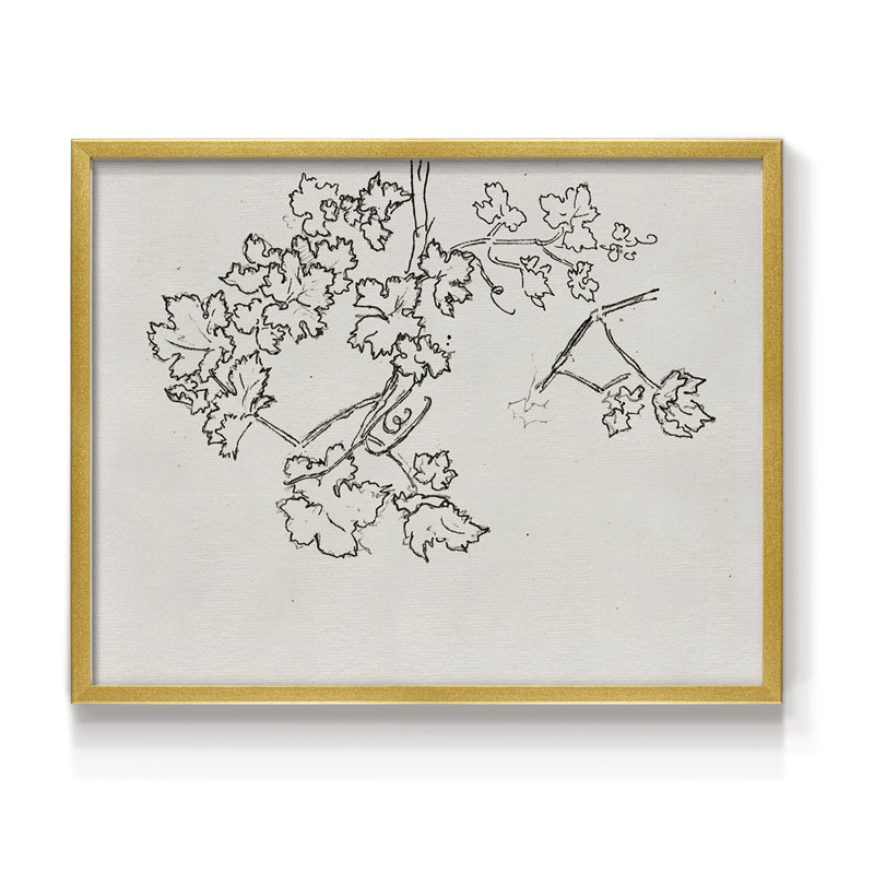 Croquis rétro - V - reproduction encadrée