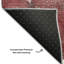 Tapis haut de gamme lavable en machine Cerrito Amf518 Merlot-103851940