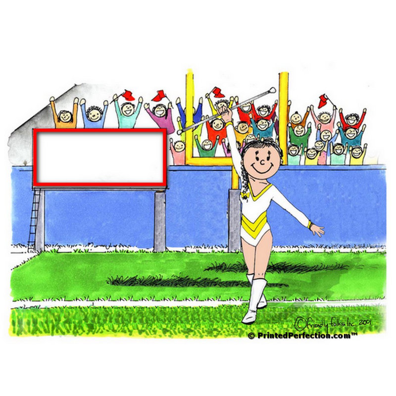 Baton Twirler personnalisé - porte-clés féminin