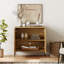Commode pour enfant en roseau 31,5 po avec portes Union-513513368