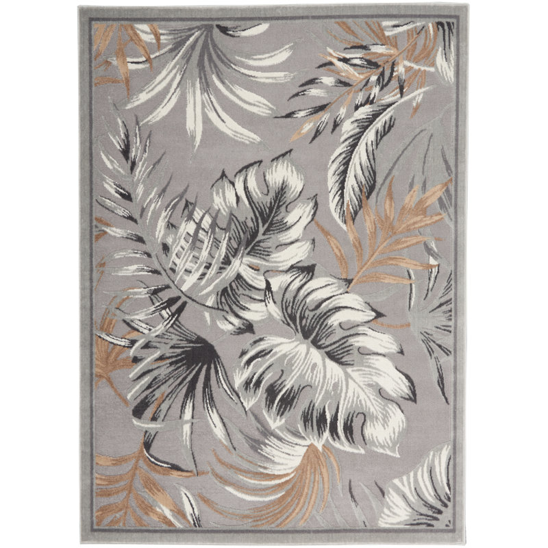 Skelly Floral Indoor Rug, 7'10" x 9'10"