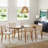 Allforwood Set Of Extended Dining Table For 4-12 Seats (62"-90") With Modern Upholstered, Solid Rubberwood Dining Chair (table With Set 6 Chairs)-1951757107