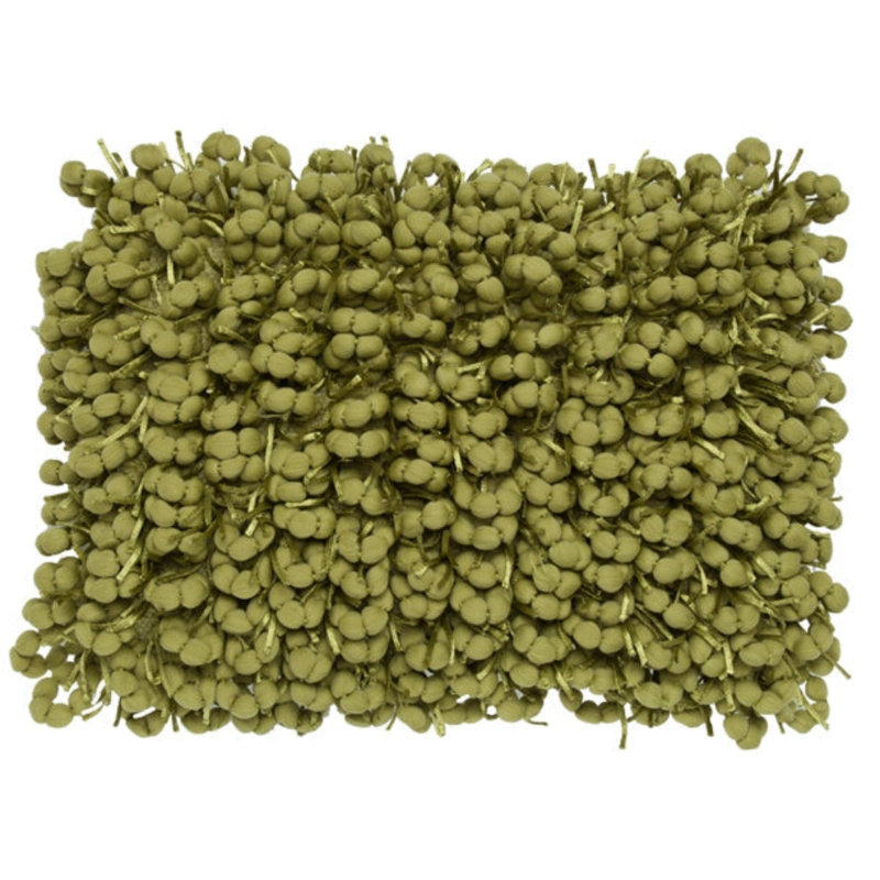 Coussin décoratif en coton avec motif texturé Cloud9, Lime