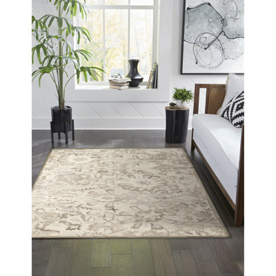 Accie Wool Floral Indoor Rug