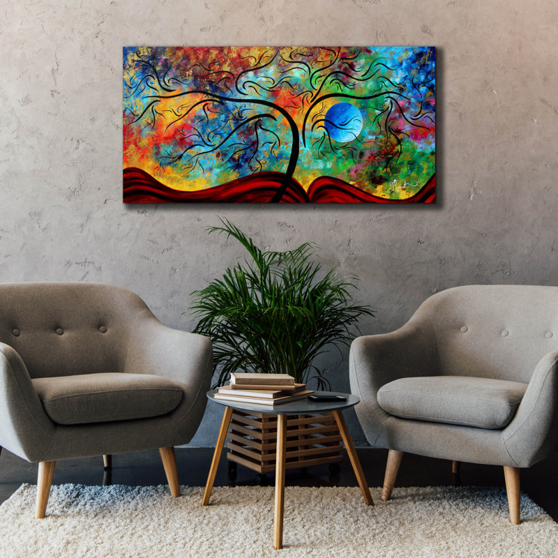 «Blue Moon Rising» par Megan Duncanson, H 30 po x l 60 po x P 1,5 po