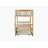 White Oak Rubber Wood Watsons-Over-Watsons Bunk Bed With Trundle – Convertible To Two Watsons Beds, Including Ladder And Safety Guardrails-633993513