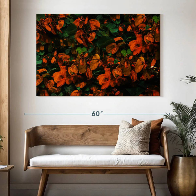 Harnek, feuilles d'automne vibrantes, H 34 po x l 51 po