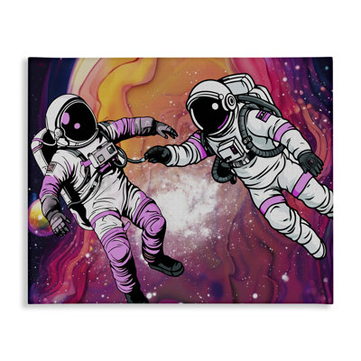 Toile d'astronautes de l'espace cosmique tourbillonnant, conception par Jesse Keith