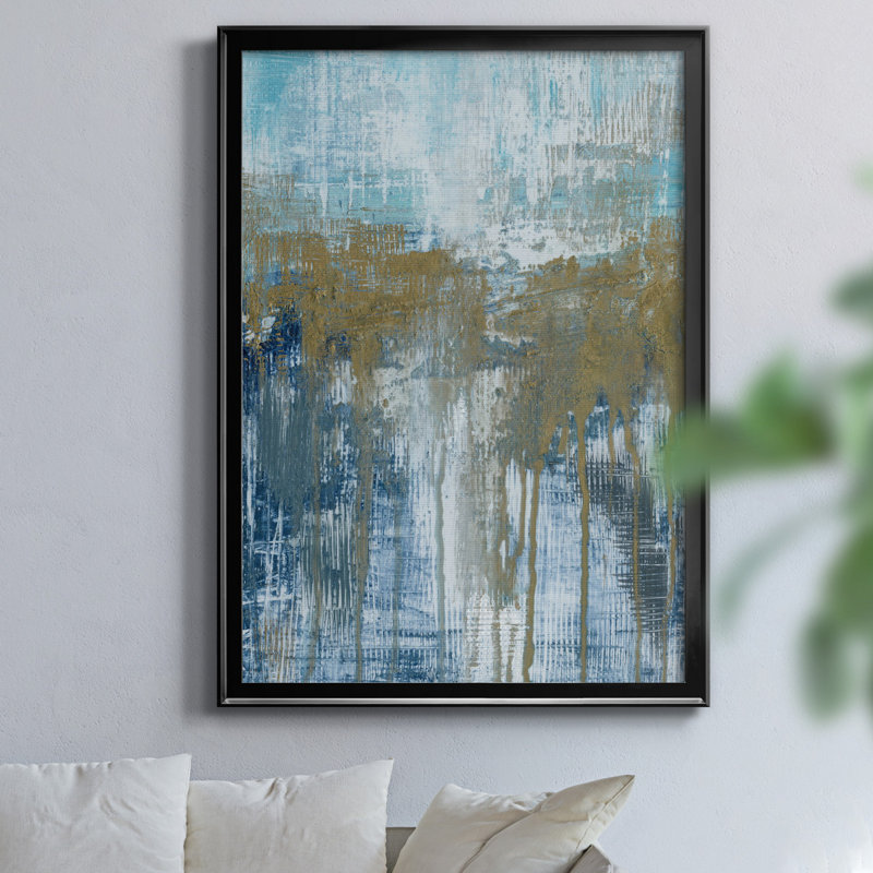 "Shifting Sands" par J Paul, reproduction d'art sur toile, H 26,5 po x l 36,5 po x P 1,5 po, Noir