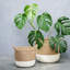 Geilo Natural Jute Indoor Lined Planter Basket-659569377-659569378