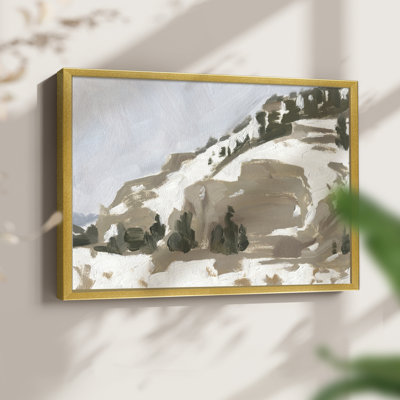«Snowy Rise II», reproduction encadrée
