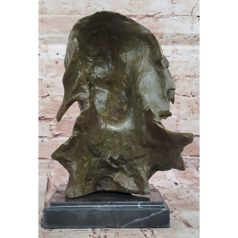 Sculpture buste en bronze de Nicolas Cage par Mavchi - Édition limitée et numérotée