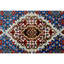 Tapis bleu / ivoire / rouge noué à la main de haute qualité-72450149