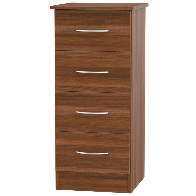 Tabatha 39.5cm W 4 - Drawer Chest of Drawers, Walnut