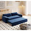 Canapé-lit convertible grand 3-en-1 avec rangement latéral, causeuse multifonctionnelle en velours pour le salon et la chambre à coucher-2133122573